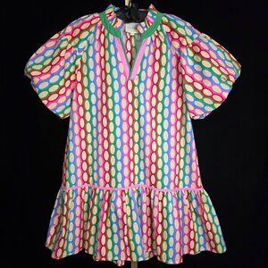 NWOT Umgee Frill Collared Balloon Sleeve Dress S